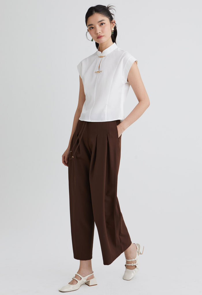 Lunar Charm Cap Sleeve Top
