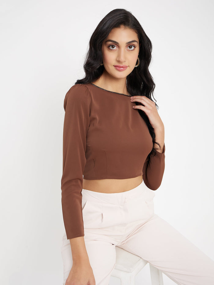 Madame Chocolate Crop Top
