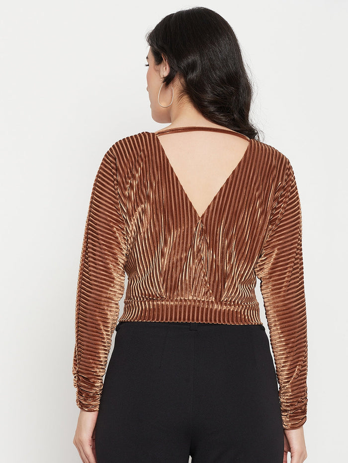 Madame Tanã¢Â Striped Crop Top