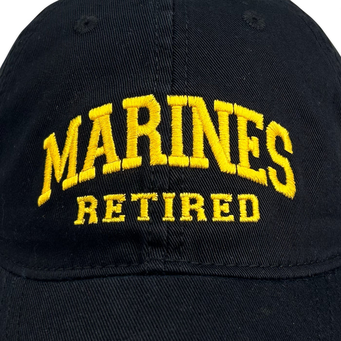 Marines Retired Relaxed Twill Hat (Black)
