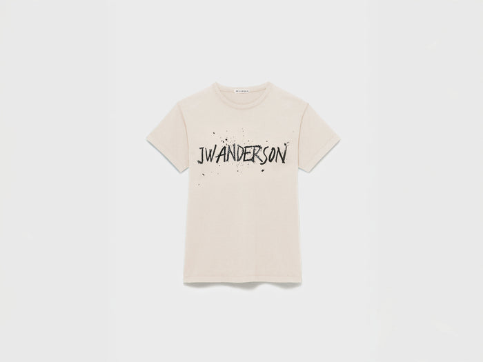 MENS CIRCULAR T-SHIRT IN ECRU