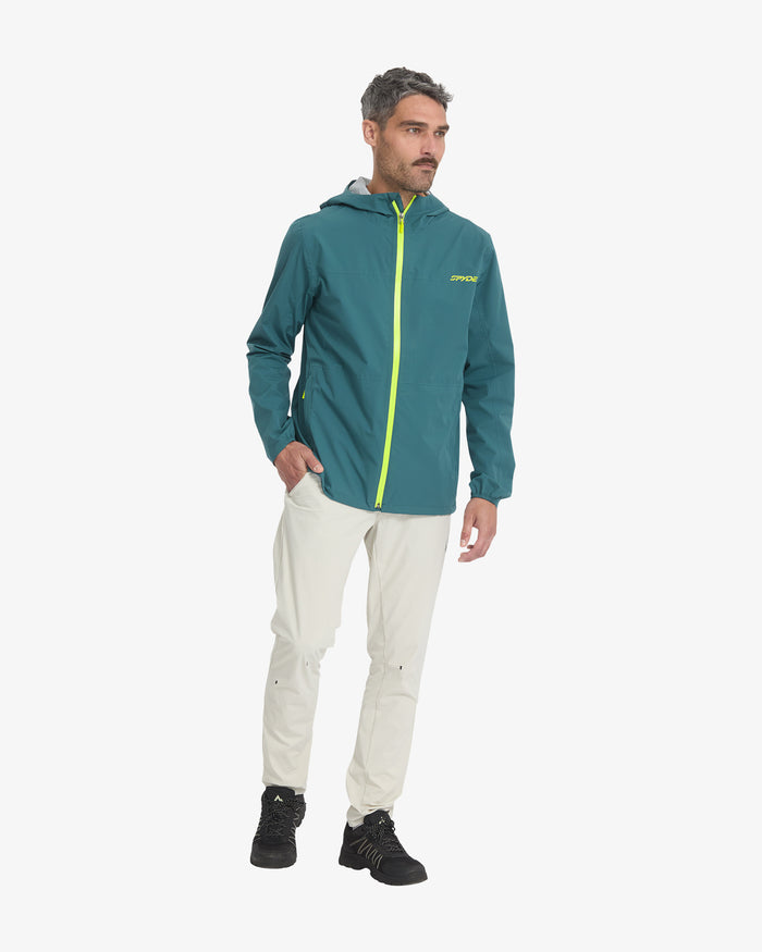 Men's Clutch Rain Shell Jacket - Petrol