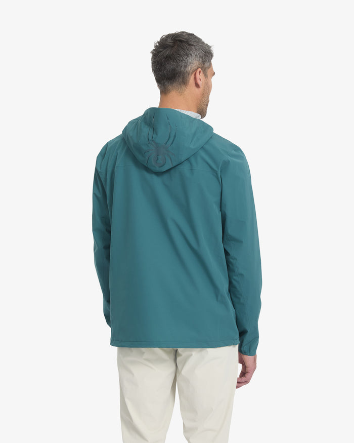 Men's Clutch Rain Shell Jacket - Petrol