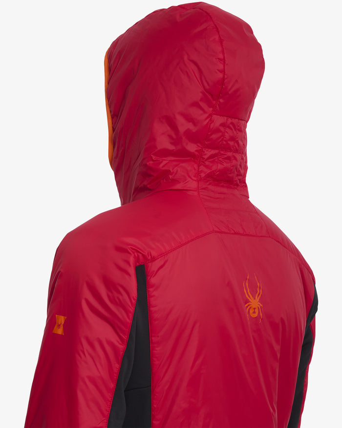 Men's Glissade Hooded Jacket - Spyder Red