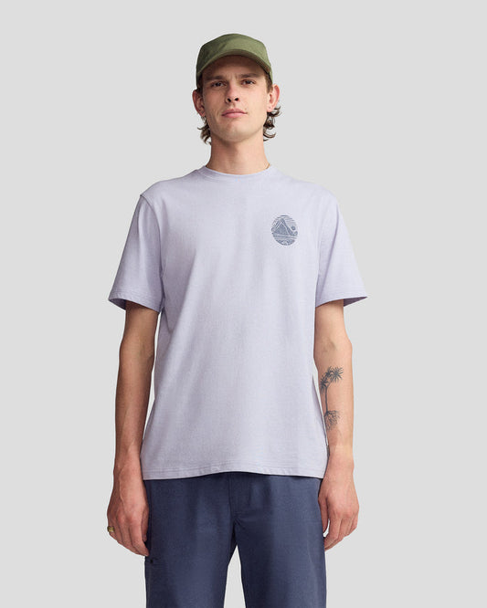 Men’s Mitre Peak Organic Cotton T-Shirt - Dusty Lilac