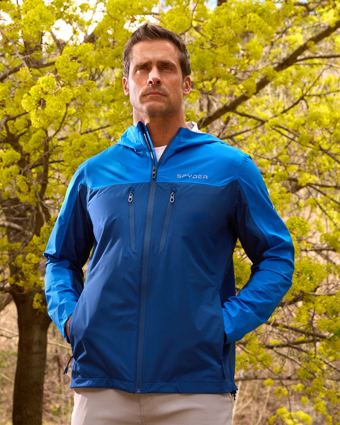 Men's Overcast Rain Jacket - Royal Blue