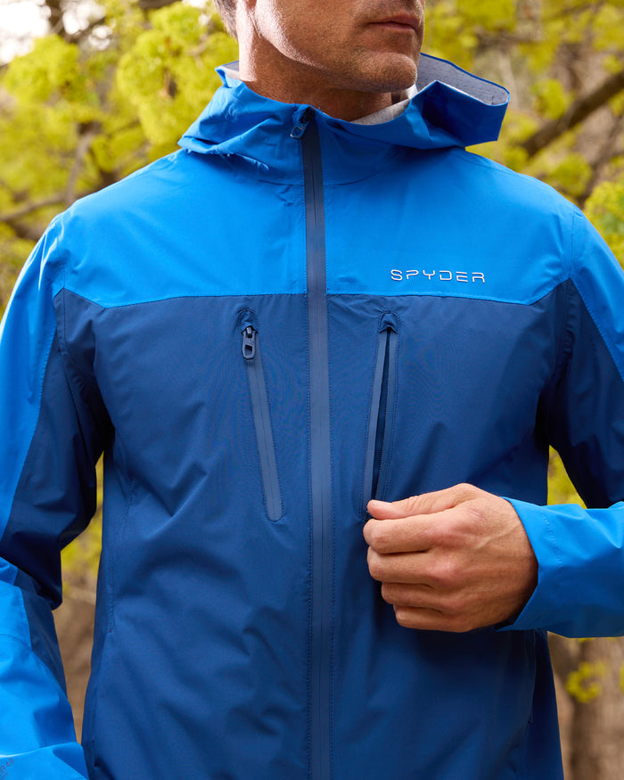 Men's Overcast Rain Jacket - Royal Blue