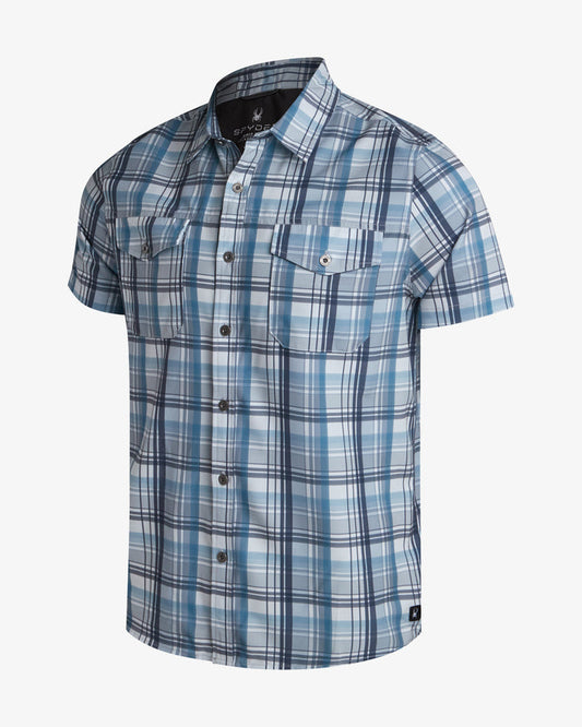Men's Seaside Collared Shirt - Steel Grey