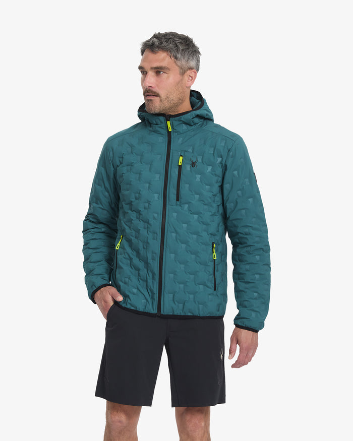 Men's Zenith Hooded Down Jacket - Petrol