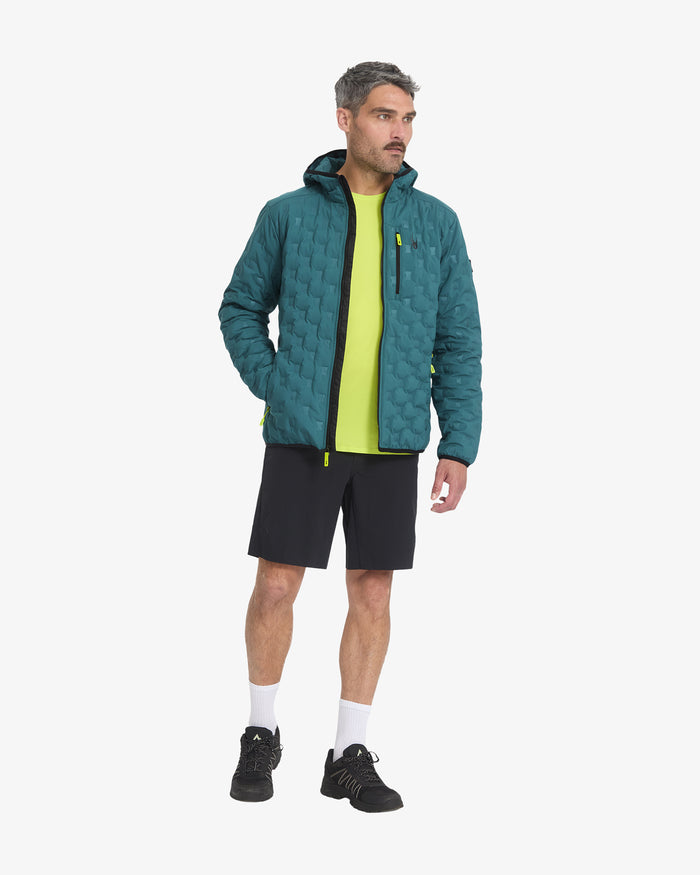 Men's Zenith Hooded Down Jacket - Petrol