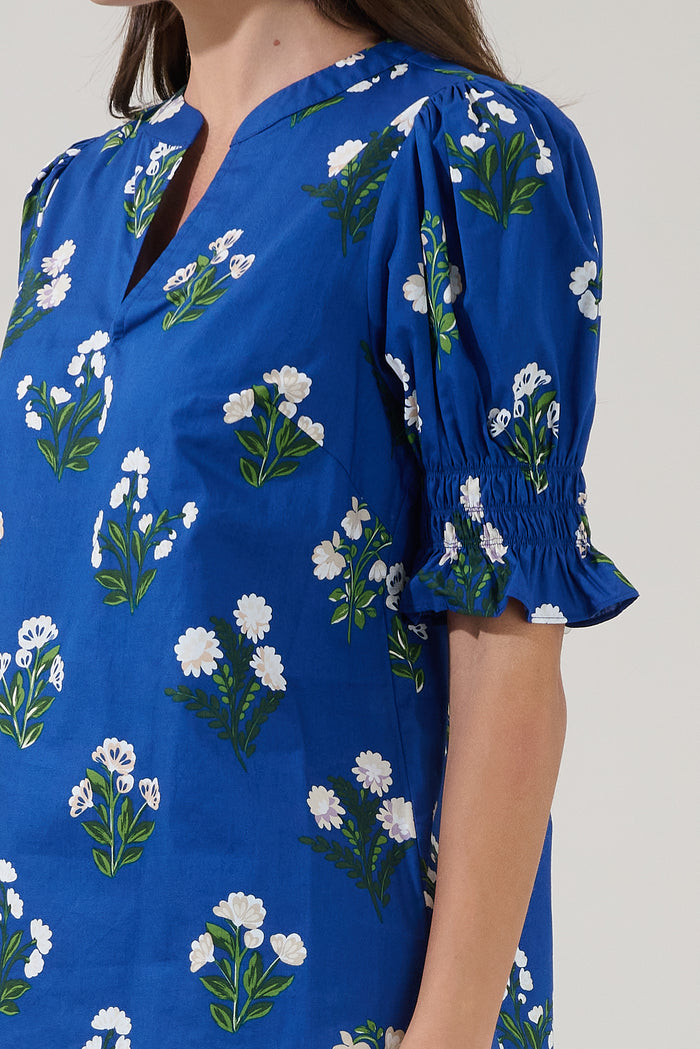 Merryn Split Neck Top Floral