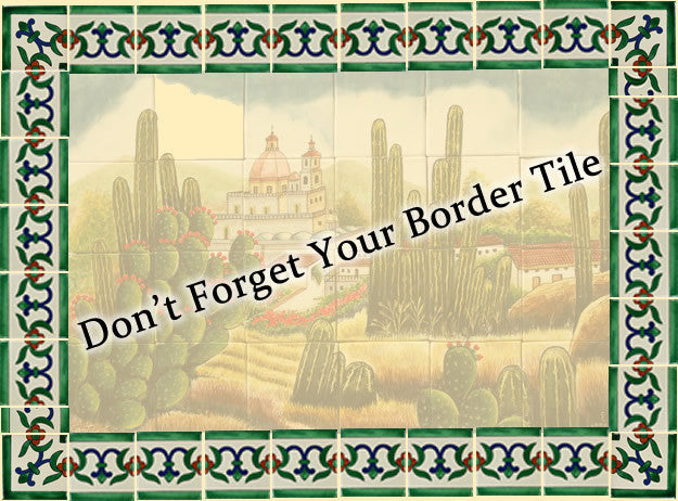 Mexican Style Mural - Florero