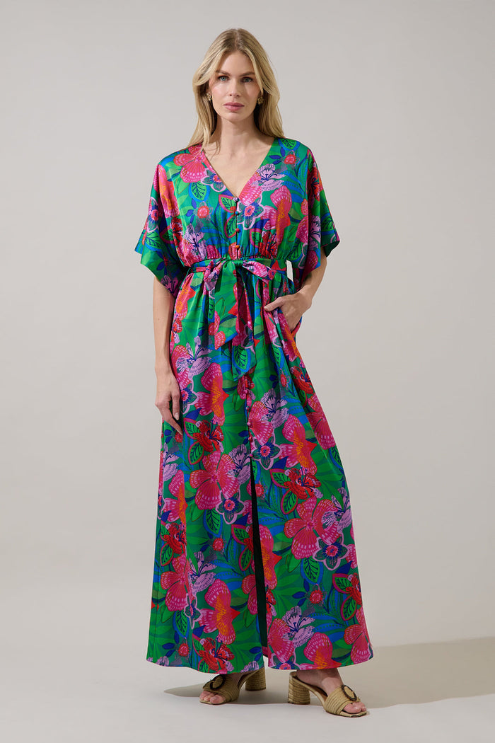 Mielle Kimono Maxi Dress Hansel Floral
