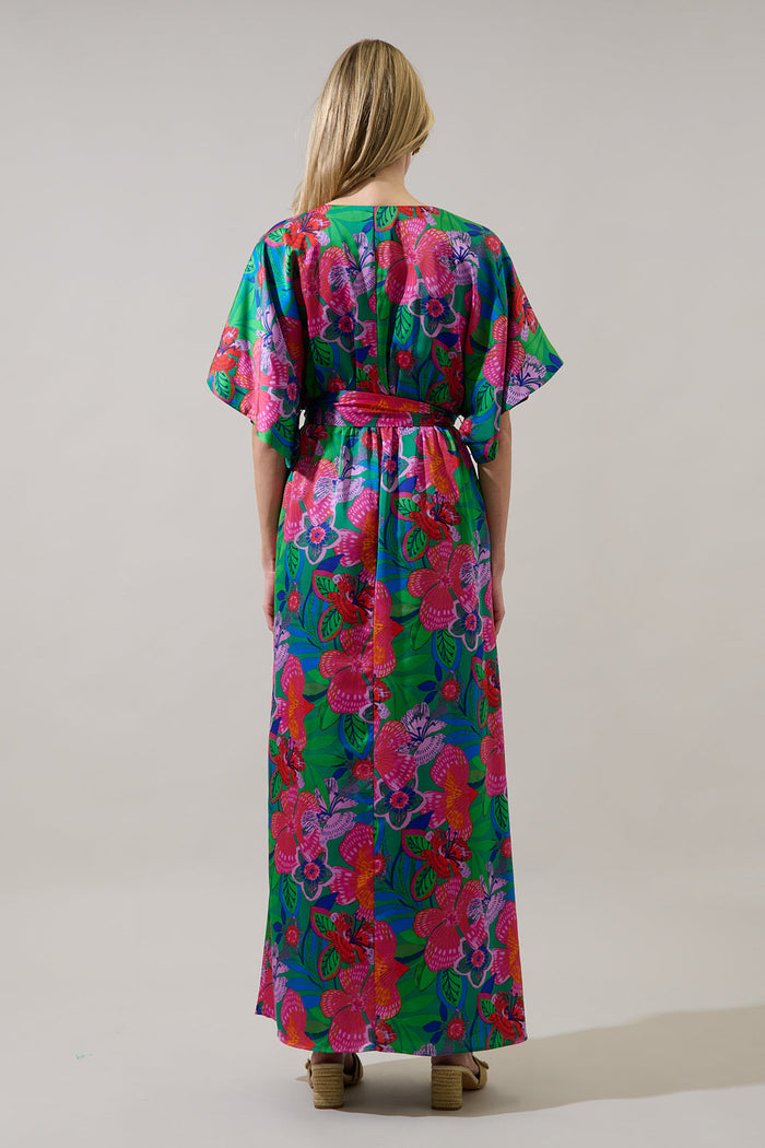 Mielle Kimono Maxi Dress Hansel Floral