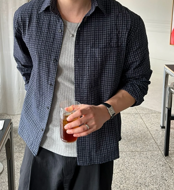 Mini Check Light Shirt