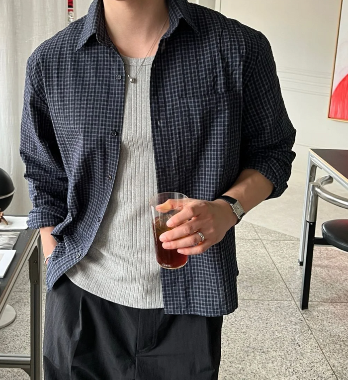 Mini Check Light Shirt