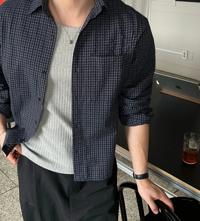 Mini Check Light Shirt