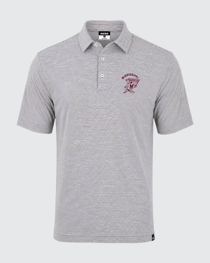 Mississippi State Flag Stripe Polo