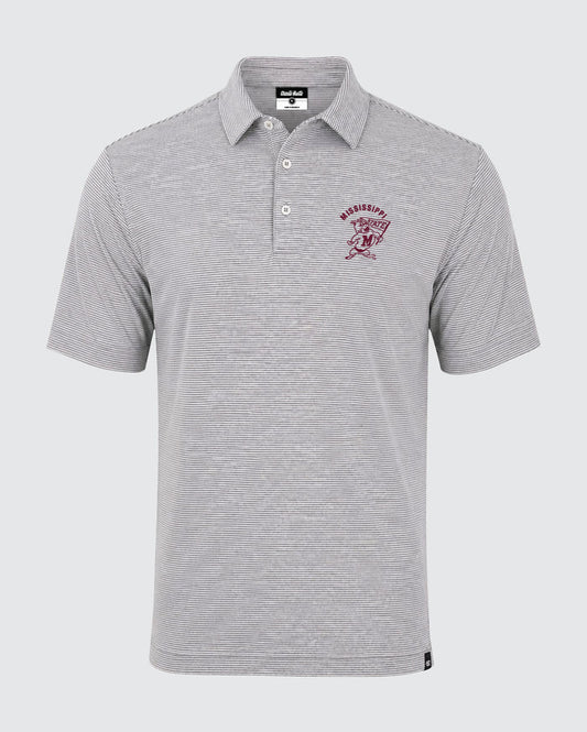 Mississippi State Flag Stripe Polo