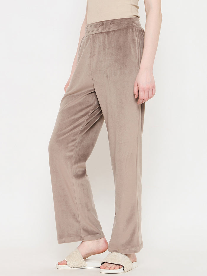 mSECRET Brown Solid Track Bottoms