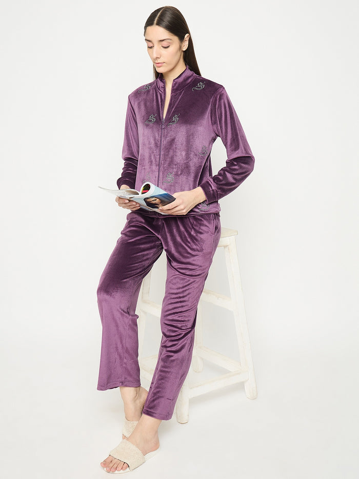 mSECRET Purple Track Bottoms