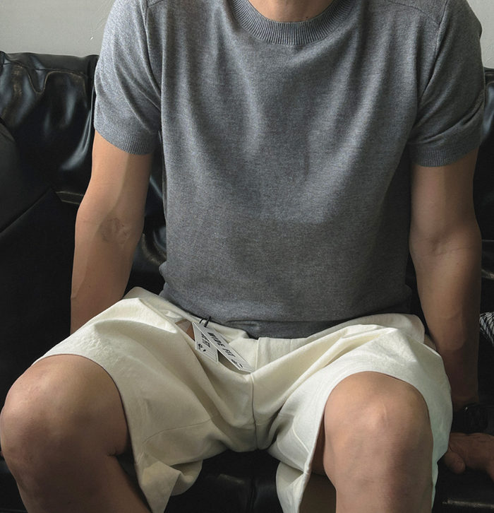 Muscle Fit Project Round Short Sleeve Knit