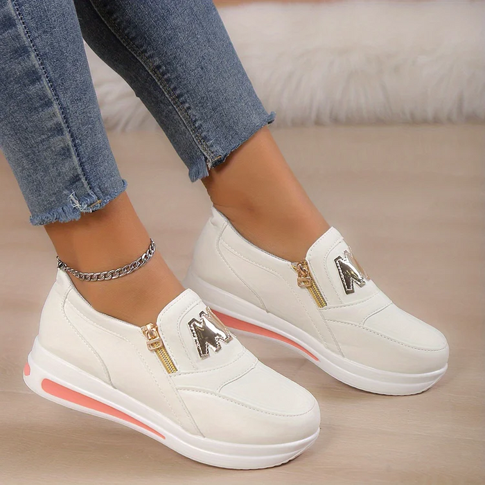 Nella - Chaussures Orthopédiques Confortables avec Plateforme Casual Slip-on pour Femme