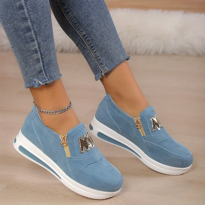Nella - Chaussures Orthopédiques Confortables avec Plateforme Casual Slip-on pour Femme