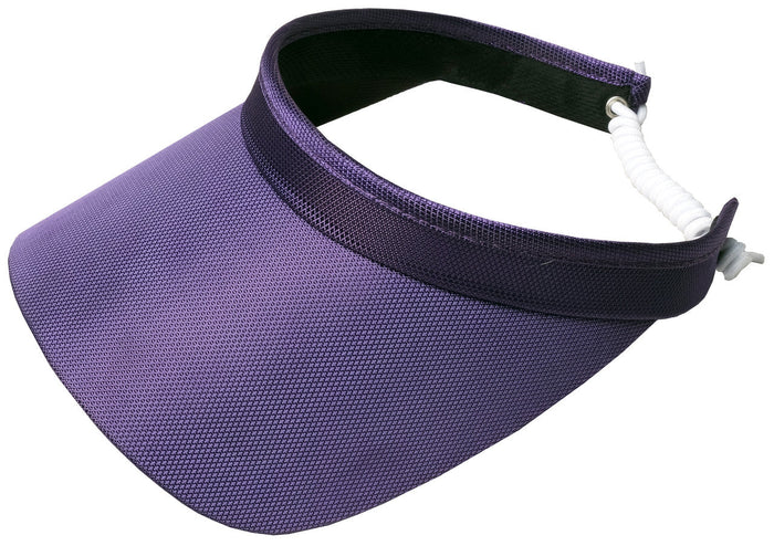 New Glove It Purple Solid Coil Visor