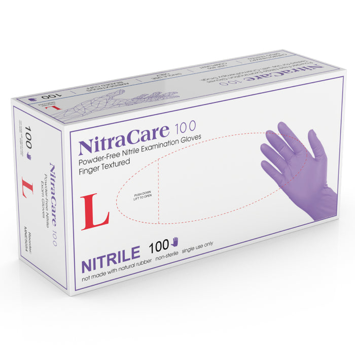 NitraCare Plus Nitrile Gloves (3.5 mil) | Exam Grade