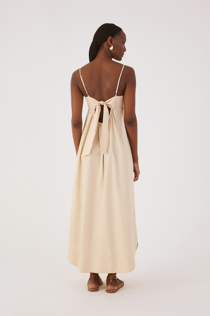 Off-White Embroidered Sun Sleeveless Maxi Dress_6