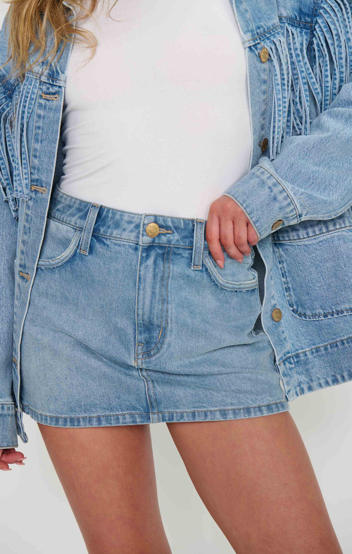Ojai Mini Skort ~ Jet Stream Blue