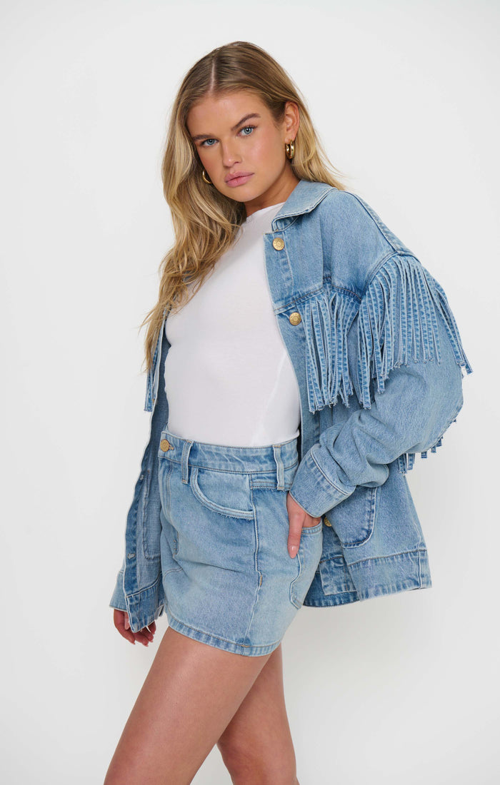 Ojai Mini Skort ~ Jet Stream Blue
