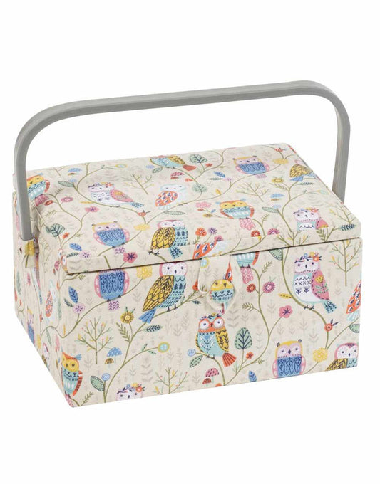 Owl Medium Sized Sewing Box