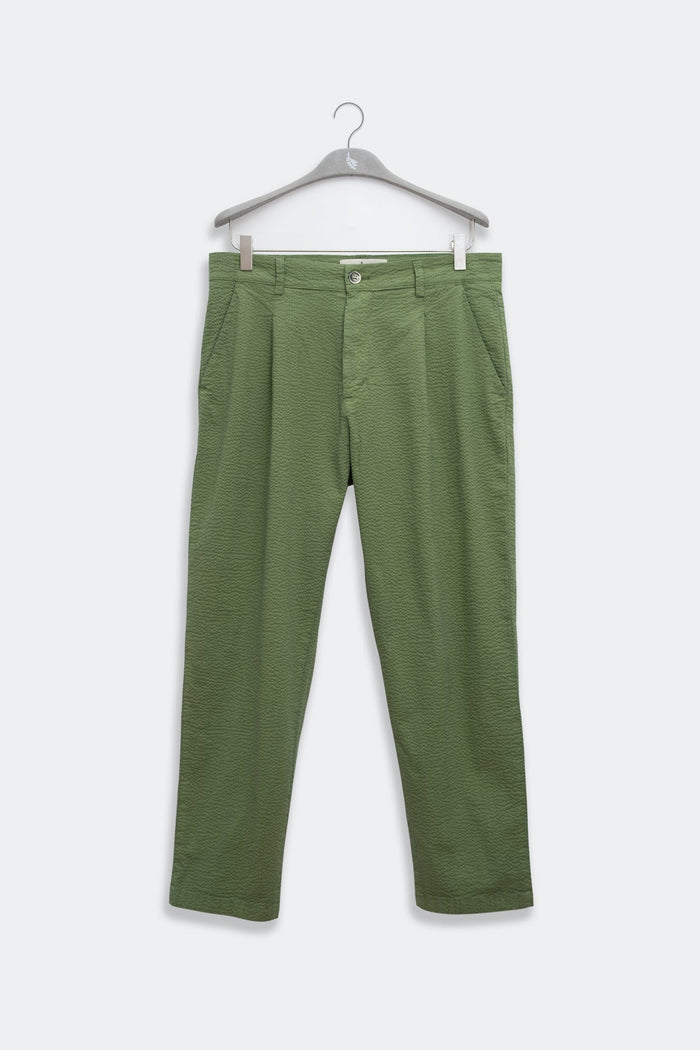 Pantalón Seersucker Verde - Polonio Uruguay