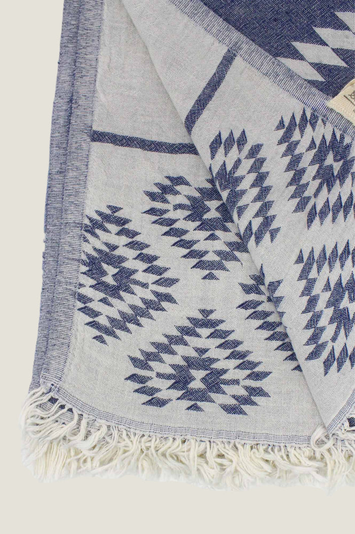 Pestemal Greek Absorbent Towels | Navy - Aspiga