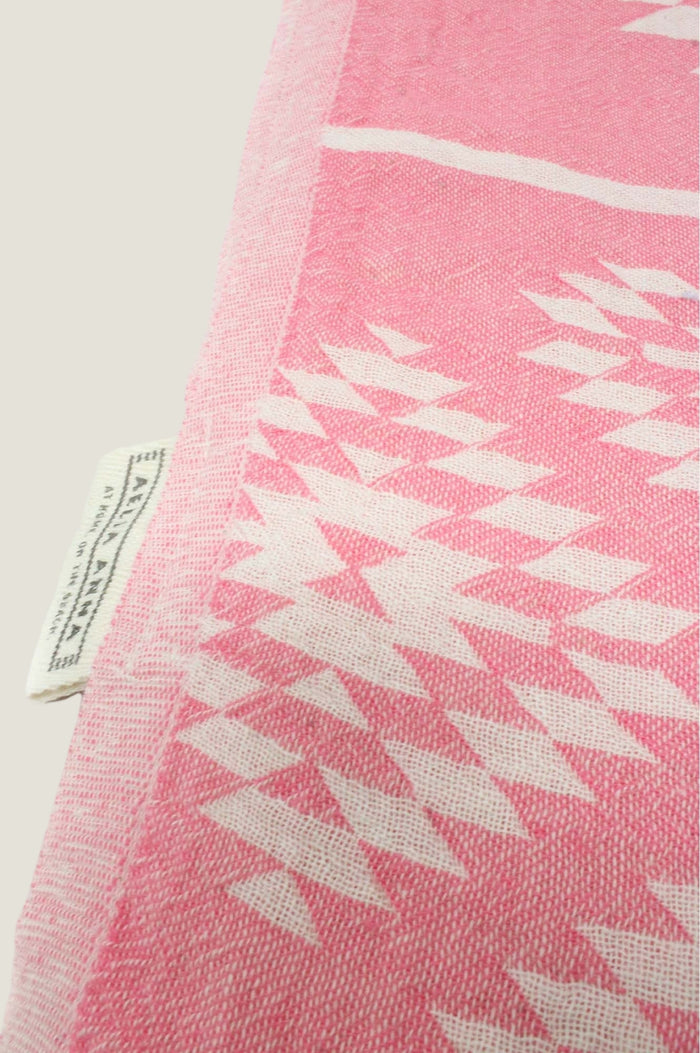 Pestemal Greek Absorbent Towels | Pink - Aspiga