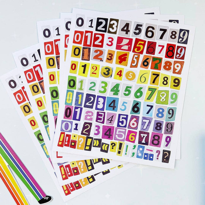 Pipsticks | Color-Cut Counts Big Numerals Stickers