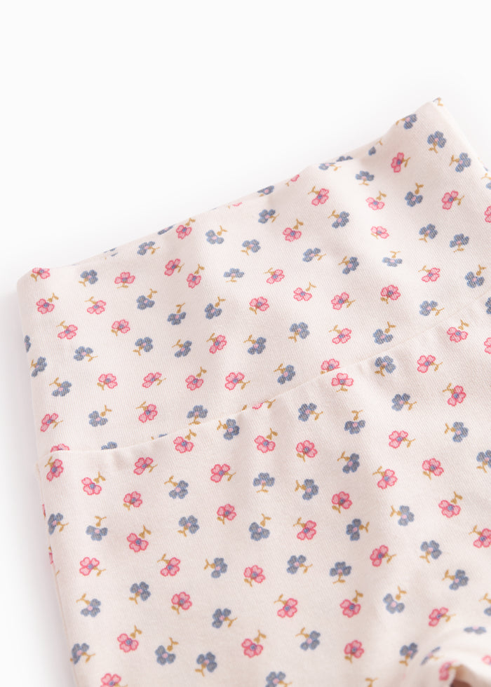 Baby pants with floral print for the newborns