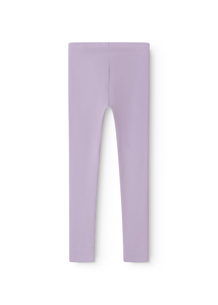 Little ribbed modal leggings for children