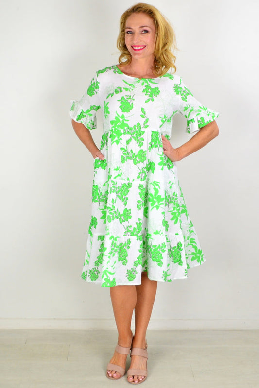 Hourglass Play in the Park tiered tunic dress, lightweight fabric, stylish design with layered tiers, perfect for casual wear.