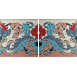 Spanish tile border