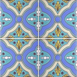Raised relief Mexican tile