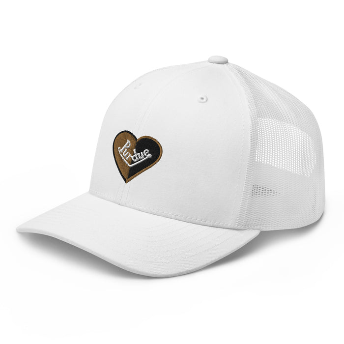 Purdue Split Heart Trucker Hat