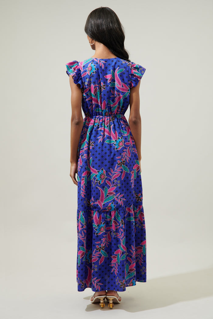 Rayanne Indigo Evianna Button Down Maxi Dress