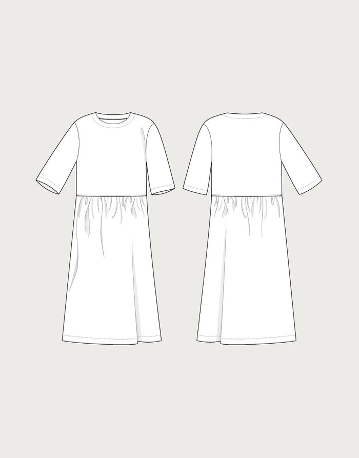 Regular Fit T-shirt and Dress Paper Sewing Pattern, The Assembly Line