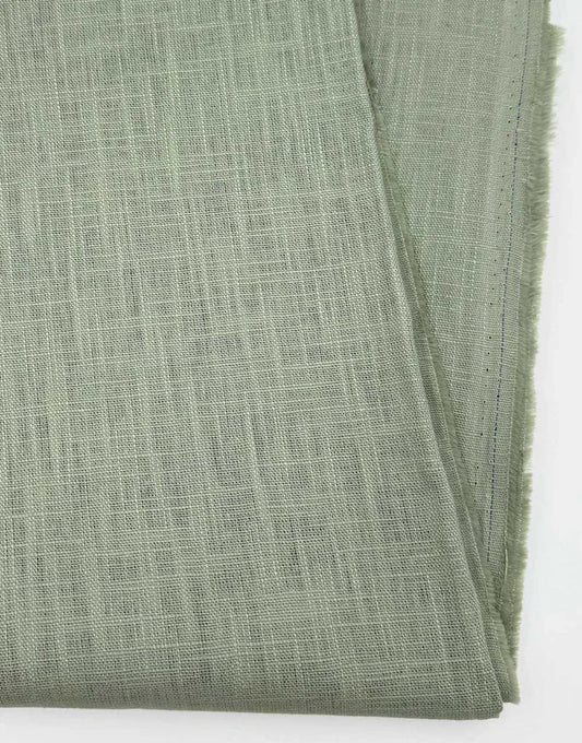 Remnant 1.4m - Mist Green Washed Linen-Handle Fabric