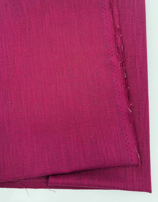 Remnant 1.6m - Pomegranate Washed Linen-Handle Fabric