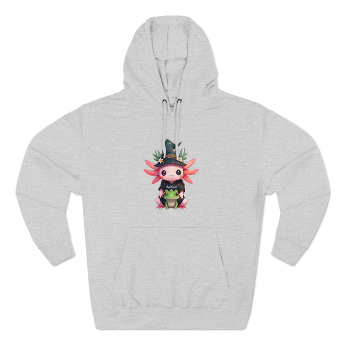Repticon Men's Three-Panel Fleece Hoodie w/ Axolotl