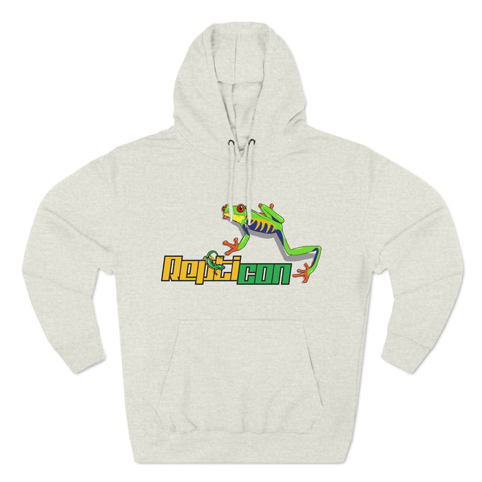 Repticon Men's Three-Panel Fleece Hoodie w/ Red-Eyed Tree Frog